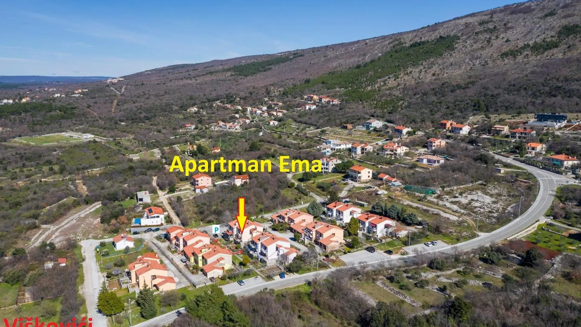 Apartman Ema 4+2 Koromačno Daire